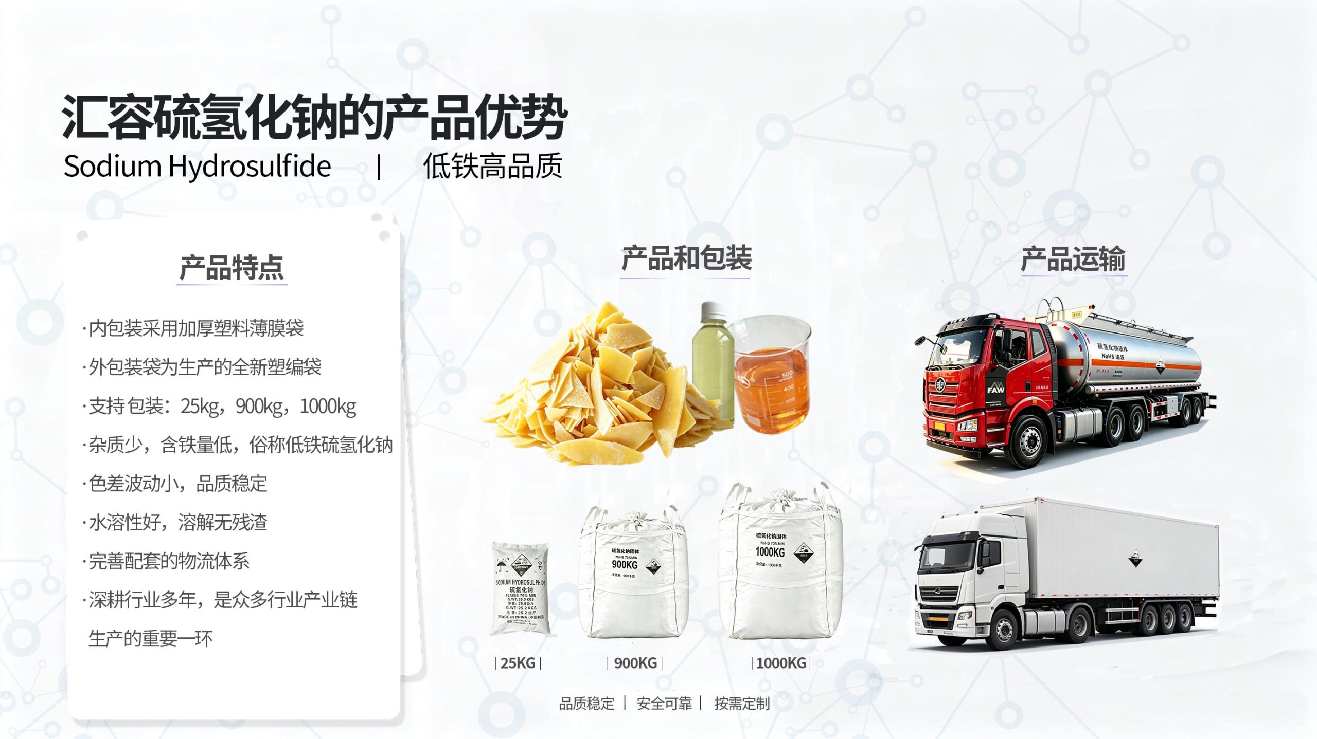 汇容化工产品优势展示